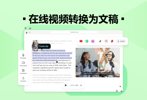 Type Studio视频转换为文稿