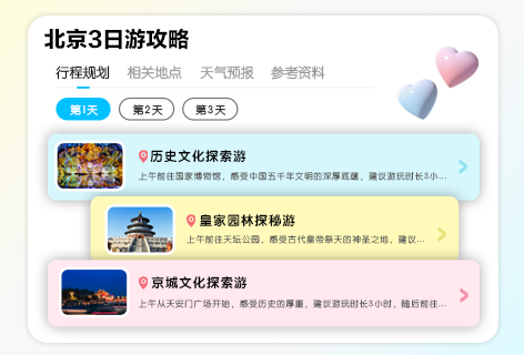 360AI搜索旅行攻略生成